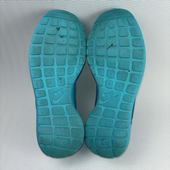 Nike Roshe Run Shoes Sneakers Women’s Size 9 599432-500 Gray Purple Teal - Picture 7 of 9